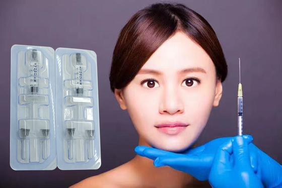 ฟิลเลอร์ลดริ้วรอยบนใบหน้า Sodium Hyaluronic Acid Injection Gel Injectable Fillers For Face